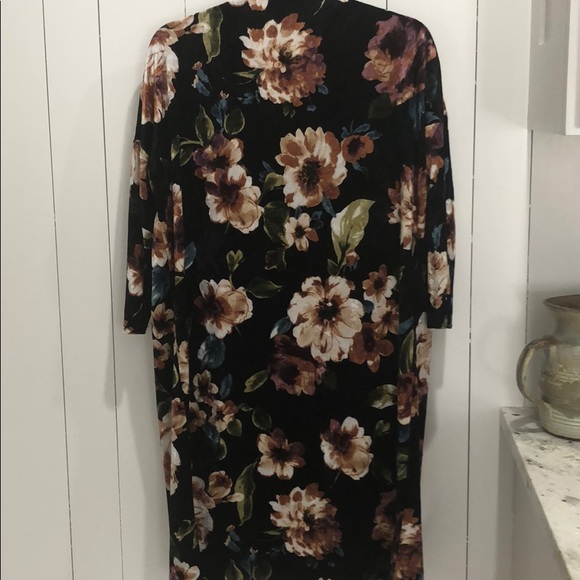 Velvet floral kimono - Picture 3 of 4